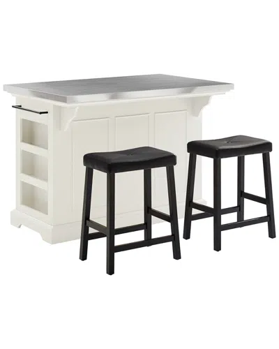 Crosley Julia Island W/uph Square Stools