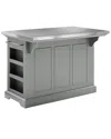 Crosley Julia Kitchen Island In Gray