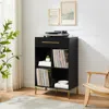 Crosley Juno Record Storage Cube Bookcase Dark Brown In Dark Brown