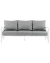 Crosley Kaplan Outdoor Metal Sofa In Gray