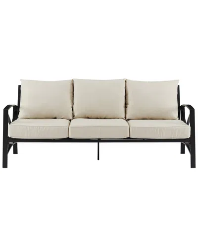 Crosley Kaplan Outdoor Metal Sofa In Gray