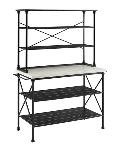 Crosley Madeleine 2pc Kitchen Island & Hutch Set