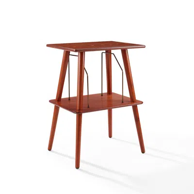 Crosley Manchester Turntable Stand In Paprika In Red