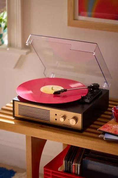 Crosley Miles Record Player In Black At Urban Outfitters In Brown