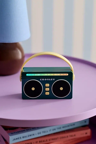 Crosley Mini Boombox Portable Bluetooth Speaker In Dark Green At Urban Outfitters