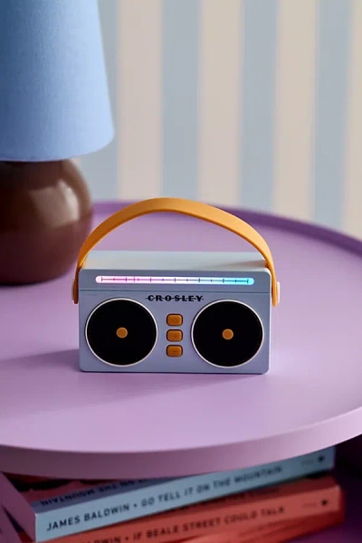 Crosley Mini Boombox Portable Bluetooth Speaker In Sky At Urban Outfitters