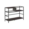 Crosley Provo Record Storage Console Matte Black/brown