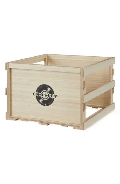 Crosley Radio Square Record Storage Crate In Neutral