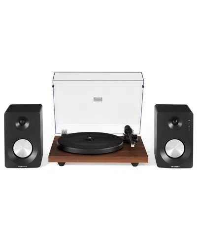 CROSLEY CROSLEY RADIO WALNUT KT6101 TURNTABLE AND SPEAKER KIT