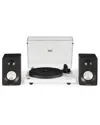 Crosley Radio White Kt6101 Turntable And Speaker Kit In White