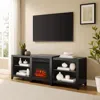 Crosley Ronin 69" Low Profile Tv Stand W/fireplace Black
