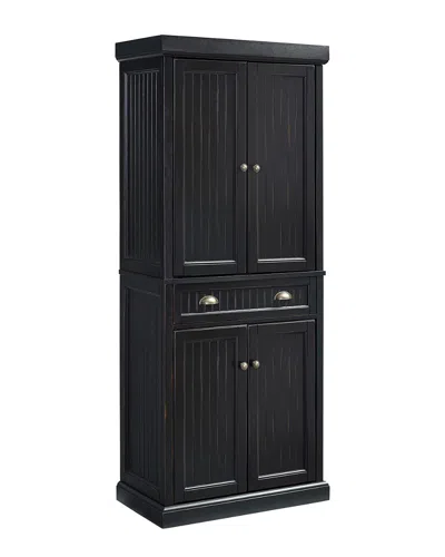 Crosley Seaside 71in Black Kitchen Pantry