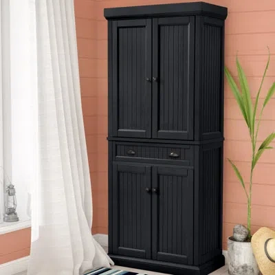 Crosley Seaside 72" Kitchen Pantry In Black