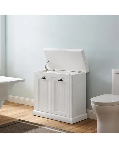 Crosley Seaside Space Saver Cabinet In White