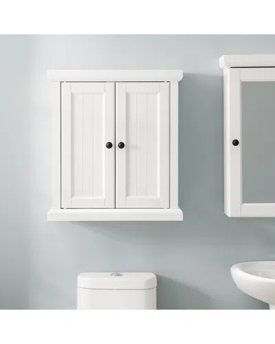 Crosley Seaside Wall Cabinet In White