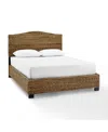 Crosley Serena King Banana Leaf Rattan Bed In Banana Leaf