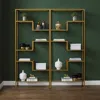 Crosley Sloane 2pc Etagere Set Gold - 2 Etageres In Gold