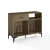 Crosley Sydney Record Storage Media Console Walnut