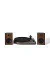 CROSLEY T160 RECORD PLAYER & SPEAKER SHELF SYSTEM IN GREY AT URBAN OUTFITTERS