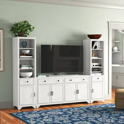 Crosley Tara Entertainment Center For Tvs Up To 65" In White