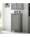 Crosley Tara Linen Hamper In Gray