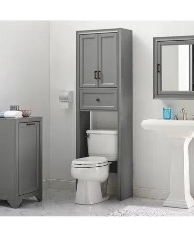 Crosley Tara Space Saver Cabinet In Gray