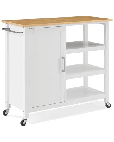 Crosley Tristan Open Kitchen Island/cart In White