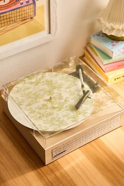 Crosley Uo Exclusive Scout Frog Toile Record Player In Green At Urban Outfitters