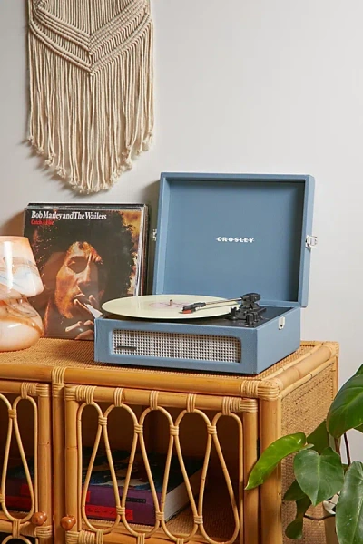 Crosley Voyager Bluetooth Record Player In Light Blue At Urban Outfitters