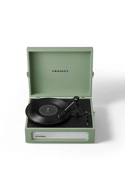 Crosley Voyager Bluetooth Record Player In Mint At Urban Outfitters In Green