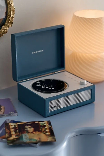 Crosley Voyager Portable Cd Player In Blue At Urban Outfitters