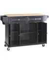Crosley Wood Top Kitchen Cart