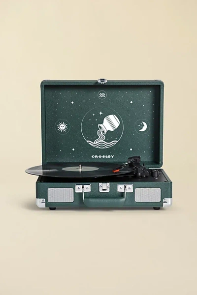 Crosley Zodiac Cruiser Plus Bluetooth Record Player In Aquarius At Urban Outfitters In Multi