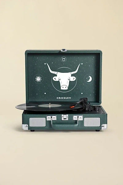 Crosley Zodiac Cruiser Plus Bluetooth Record Player In Taurus At Urban Outfitters In Brown