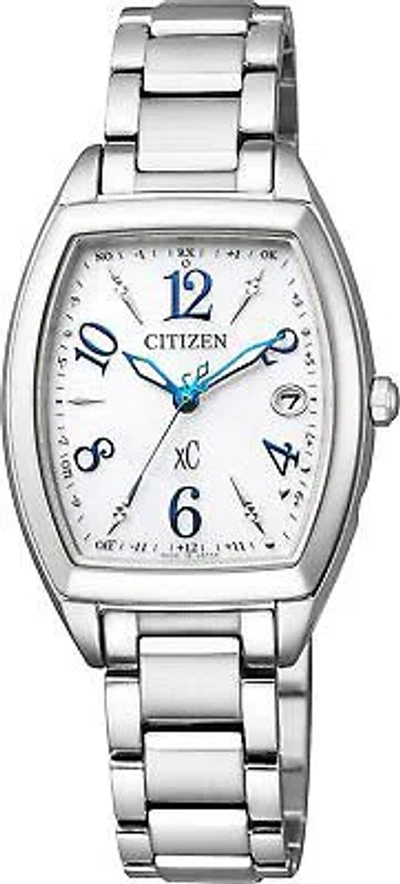 Pre-owned Cross [citizen] Watch  Sea Eco-drive Radio Clock Stainless Steel Line Happy