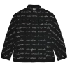 Cross Colours Signature Print Classic Jean Jacket In Black