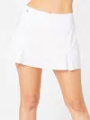 Cross Court Essentials Border Skirt In White In White
