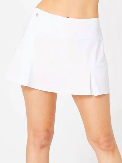 Cross Court Women's Skirt With Shorts In White