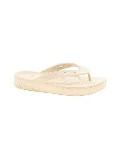 Pre-owned Cross Flip Flops In Ivory