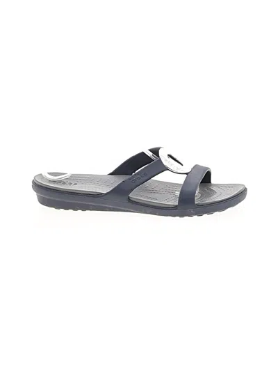 Pre-owned Cross Sandals In Blue