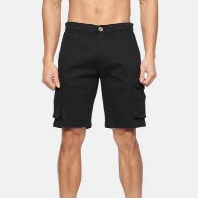 Crosshatch Mens Frentons Cargo Shorts (black)