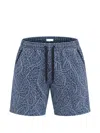 Crossley Abstract-pattern Shorts In Blue