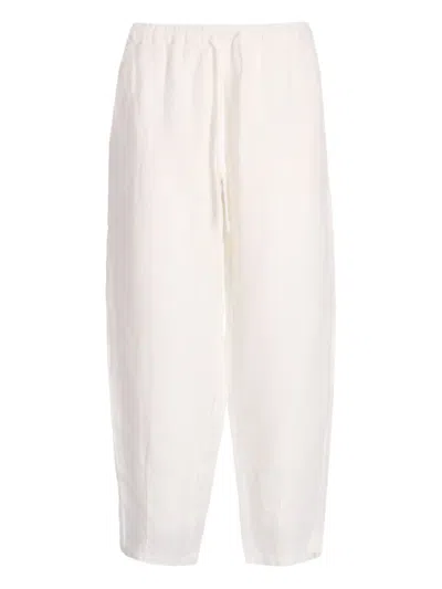 Crossley Elasticated-waist Trousers In White