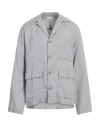 Crossley Man Jacket Light Grey Size Xl Linen, Recycled Cotton, Organic Cotton In Grey