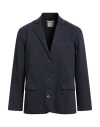 Crossley Man Blazer Midnight Blue Size Xl Cotton, Elastane In Blue