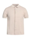 Crossley Man Cardigan Beige Size Xl Cotton