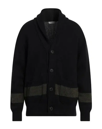Crossley Man Cardigan Black Size Xxl Virgin Wool