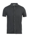 Crossley Man Cardigan Charcoal Size S Cotton In Grey