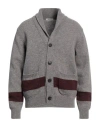 Crossley Man Cardigan Grey Size Xl Virgin Wool