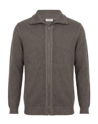 Crossley Man Cardigan Grey Size Xxl Virgin Wool